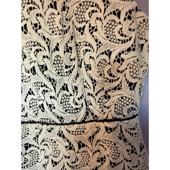 Anthropologie Maeve Scrolling Lace peplum top - Picture 5 of 5